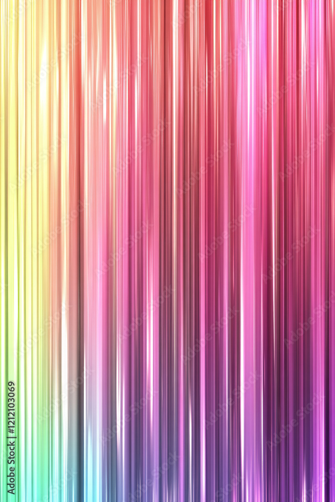 Poster vibrant vertical gradient striped background in rainbow colors with glossy texture