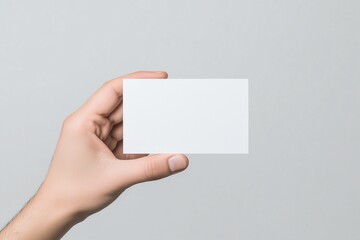 Obraz premium Business card mockup presentation studio digital art minimalist close-up branding