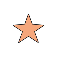 Fototapeta premium star icon on white vector illustration
