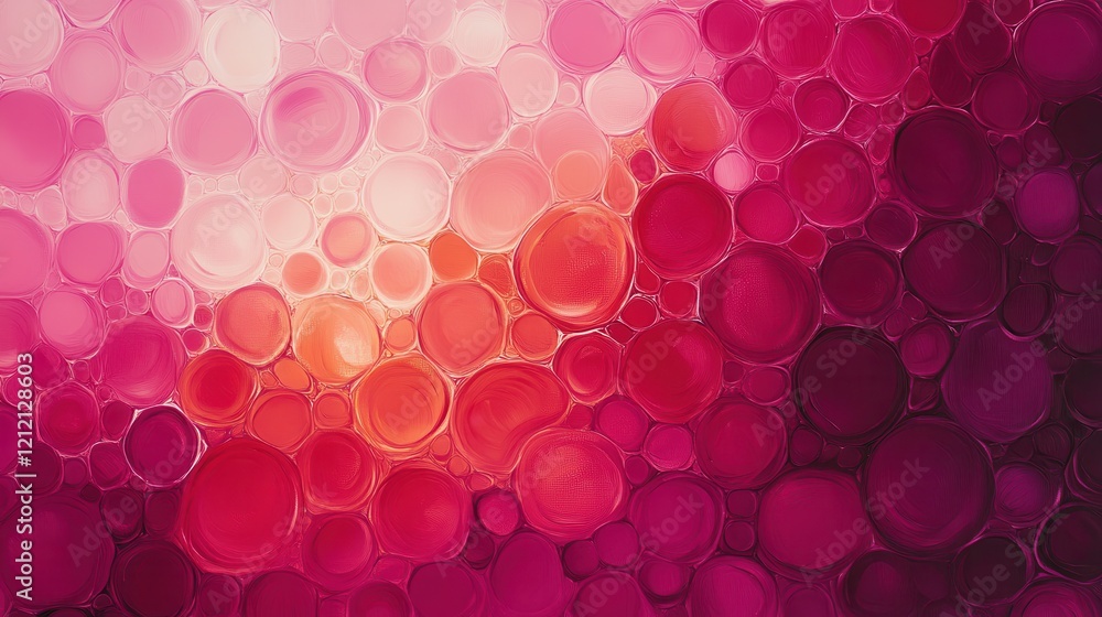 Poster gradient bubbles abstract art digital design soft lighting aesthetic viewpoint color transition