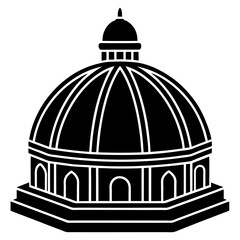 dome shape silhouette vector illustration  © Jamila