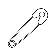 Safety pin vector illustration