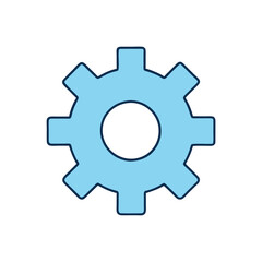 gear icon isolated on white vector illustration