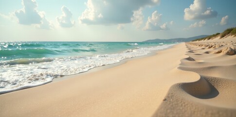 Fine soft sand drifts gently in the ocean breeze , sand, ocean, drift