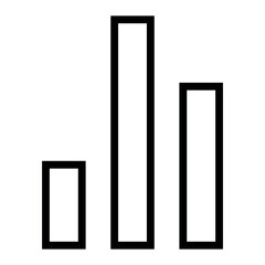 Bar chart Graph vector icon