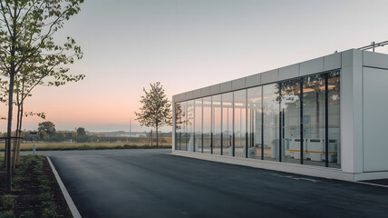 Modern hospital isolation ward exterior showcasing advanced medical facilities and compassionate care, emphasizing the importance of health infrastructure in safeguarding public well-being.
