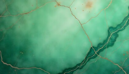 Abstract green background with golden cracks, suitable for many uses with various textures