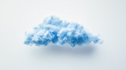 Fototapeta premium Cybersecurity solutions for seamless cross-border governance in cloud environments, on solid white background, single object