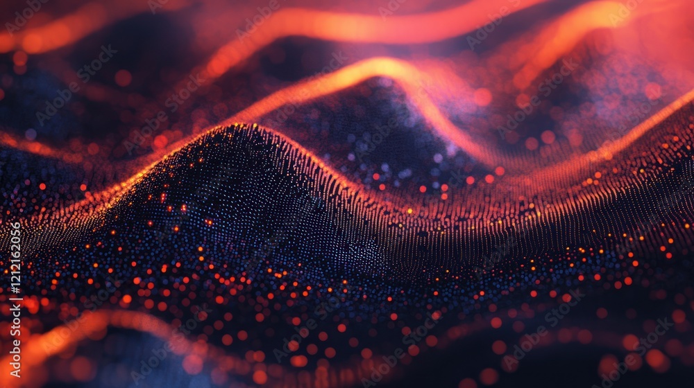 Poster digital fingerprint visuals highlighting unique patterns for identification.