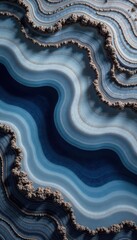 Close-up of swirling grey agate waves in a metamorphic rock, texture, stone, rock
