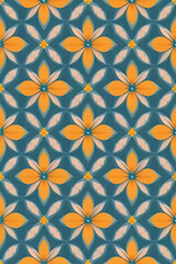 Fototapeta premium Vector of an abstract seamless pattern wallpaper.