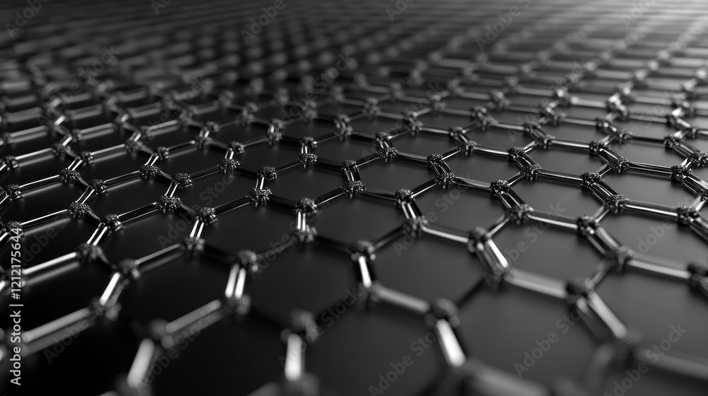 Poster hexagon grid patterns designed as an abstract science background for technological applications.