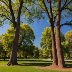 Trees in park.