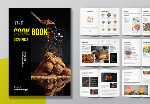 Easy Cooking Guide Template Layout