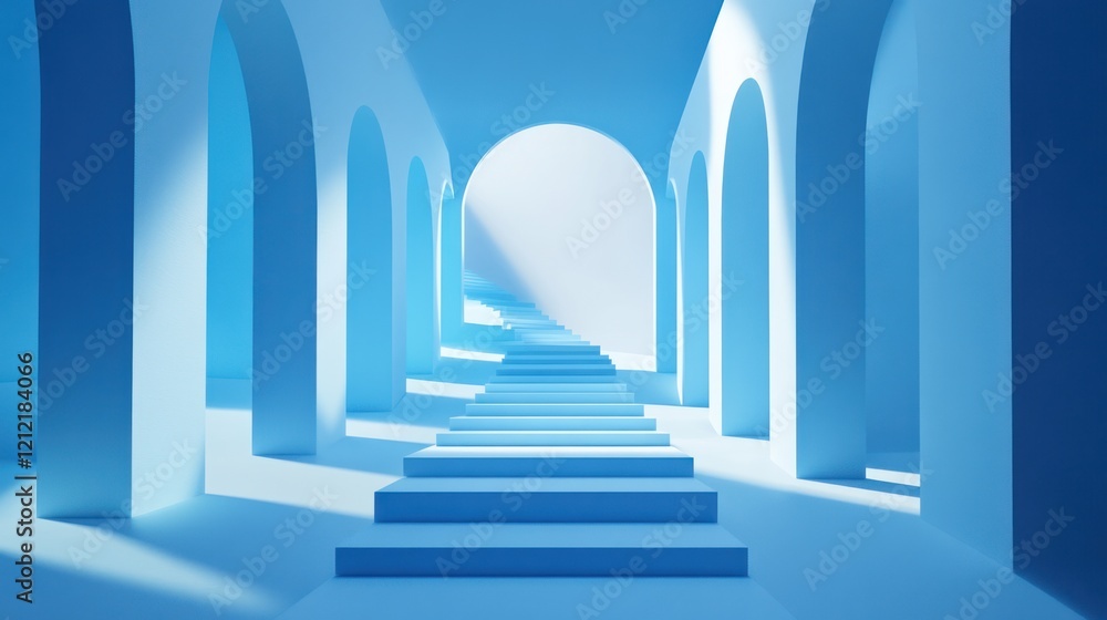 Aufkleber minimalist 3d backgrounds featuring clean depth and soft shadows.