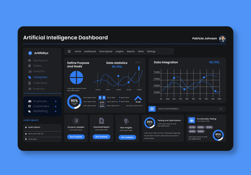 Artificial Intelligence Dashboard