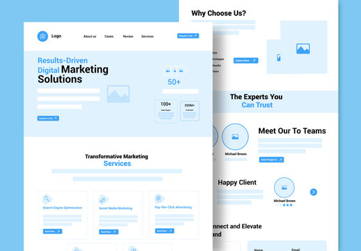 Digital Marketing Agency Landing Page Design