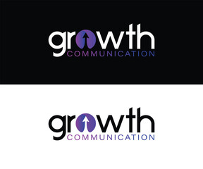 Obraz premium Logo Lettering Growth