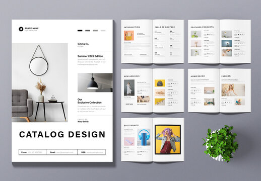 Product Catalog Template Layout