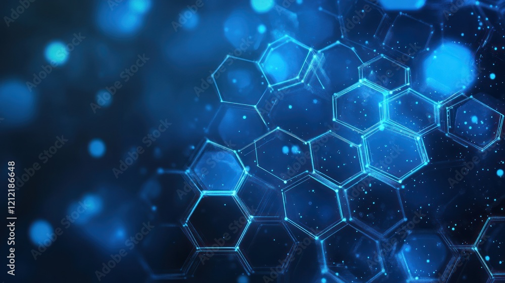 Poster monochromatic hexagon backgrounds for elegant and versatile tech illustrations.