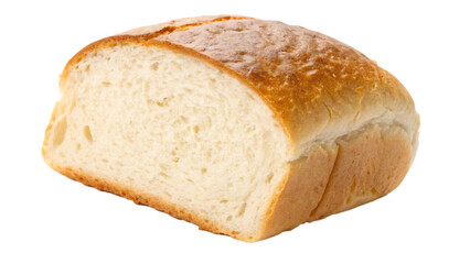 Slice of bread isolated on white background