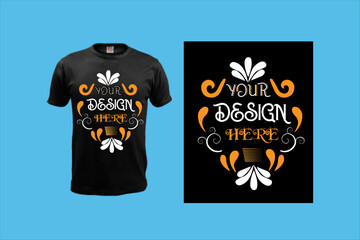  t shirt typography and custom design