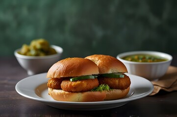 Vada Pav with Chutney