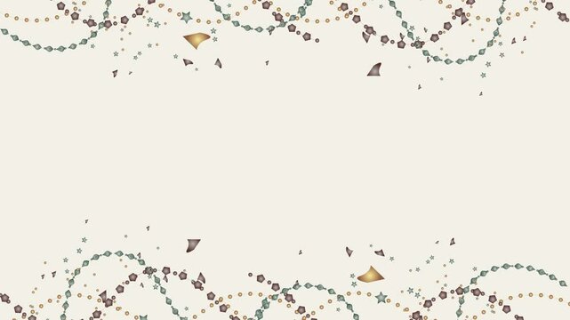 Horisontal Animated Carnival Retro Background