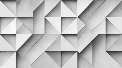 Fototapeta premium Geometric Triangles Interlocking on a Grey Textured Background.