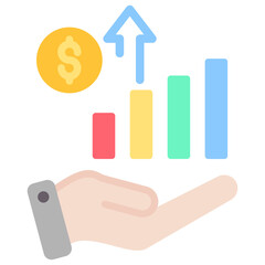 Investment Icon Element For Design
