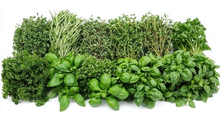 Obraz premium Selection of Fresh Herbs Bundles