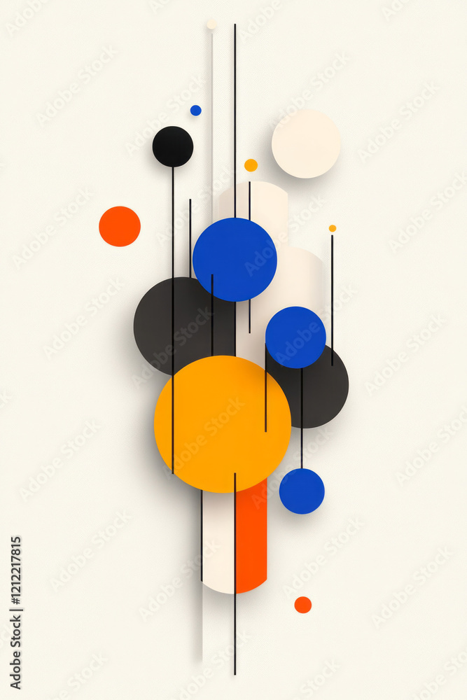 Poster A colorful abstract illustration showing the transformation of unstructured data into structured analytics, using vibrant lines and shapes to represent data flow,