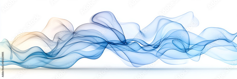 Poster A minimalist blue pix icon with a stylized wave pattern, creating a sense of movement and fluidity for tech-related applications,