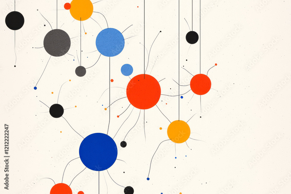 Poster A minimalist design showcasing simplified neuron structures with bright, interconnected lines that represent the formation of new neural pathways through repeated use,