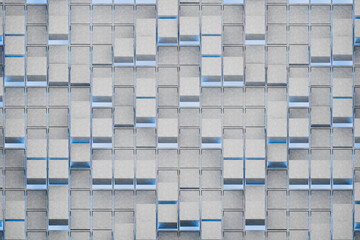 3d render of geometry shapes loop on block background