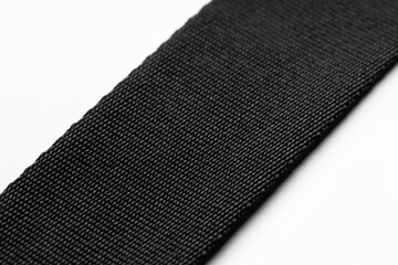 Material for slings and belts in different areas. Background, texture. Close-up.