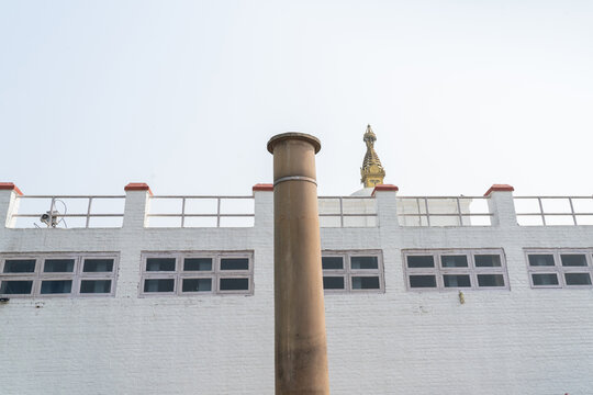 Lumbini is the birthplace of Buddha. Today, Lumbini is located in Nepal and along with Bodh Gaya, Sarnath and Kushinagar forms the famous Buddhist circuit. 21 December 2024, Nepal.