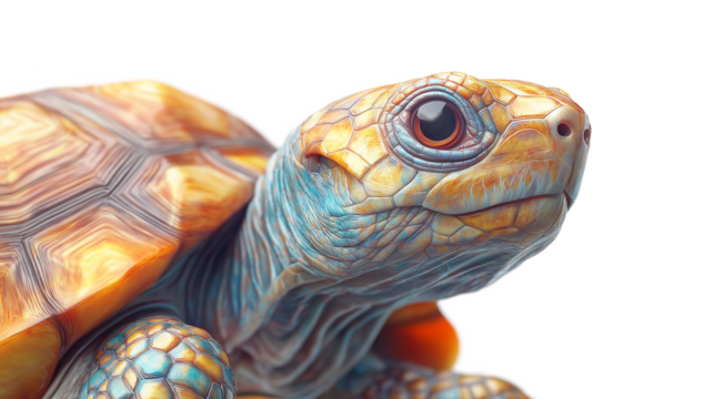turtle isolated on white background