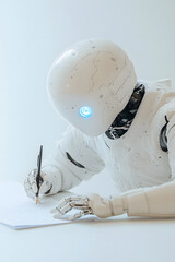 A robot that imitates humans in reading books and studying