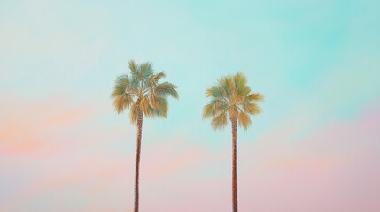 two palm trees