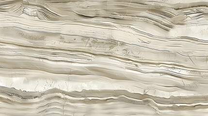 Obraz premium Abstract textured surface with wavy beige and white lines resembling natural stone.