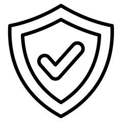 Shield Protection Icon Element For Design