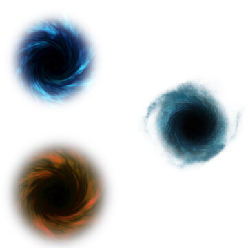 blackhole set various colors png