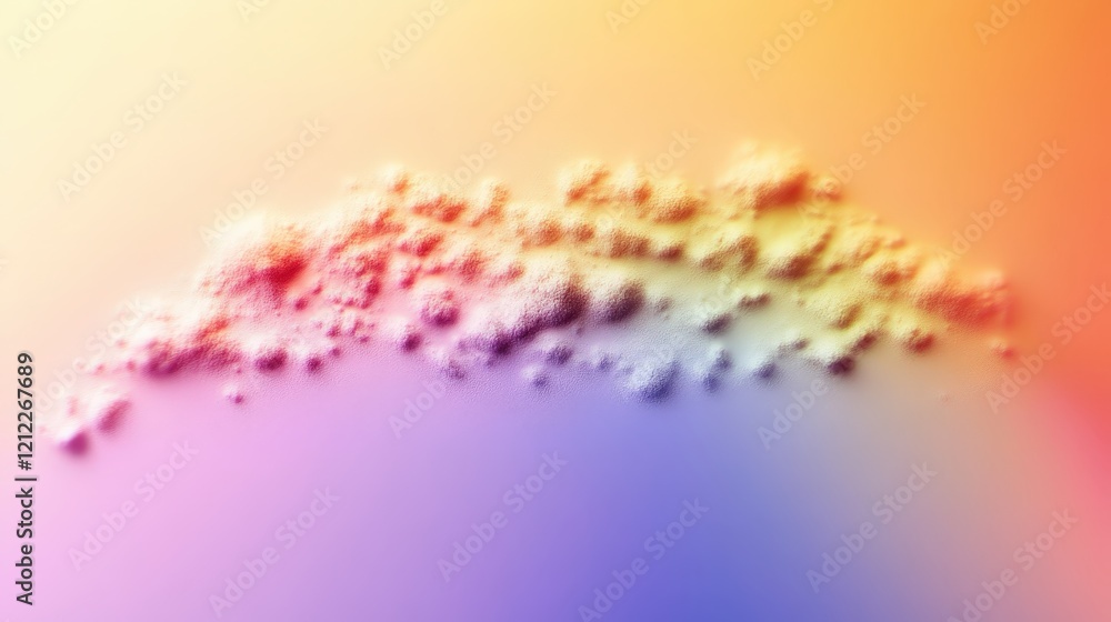 Poster colorful abstract flow with soft gradients and textured elements