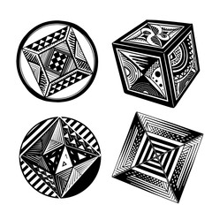 Obraz premium Abstract Geometric Shape High Quality Editable Vector Design And Illustration