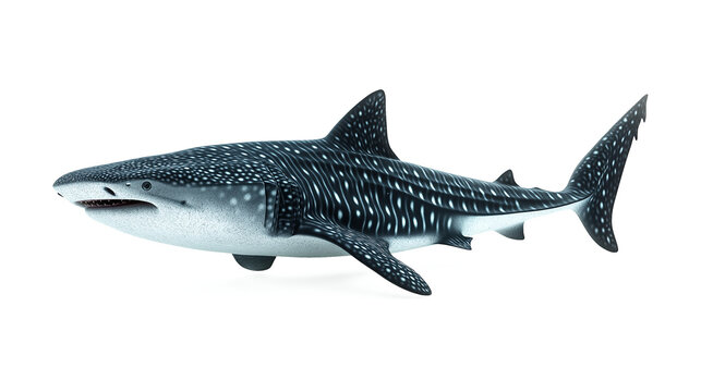 Whale shark underwater animal mammal isolated on a white background