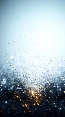 Obraz premium A shimmering abstract background with sparkling particles and a gradient effect.