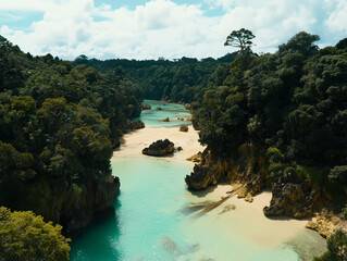 Fleuve de forêt tropicale