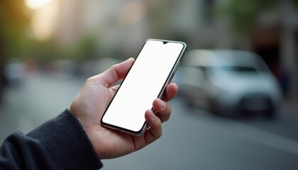 Hand holding a smart phone