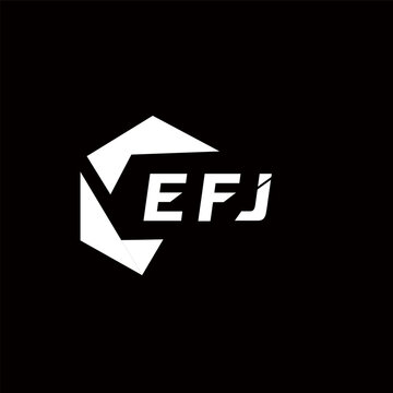EFJ creative minimalist letter logo. EFJ unique vector initials alphabet letter logo design